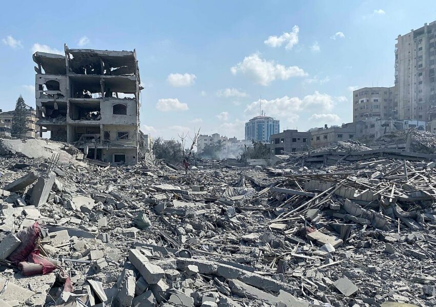 Gaza nach israelischen Luftschlägen im Oktober 2023